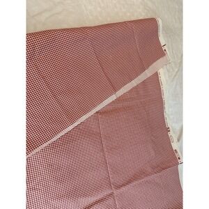 Waverly Country Fair Authentic Screen Print 38"x53" Fabric, Lt Red White plaid